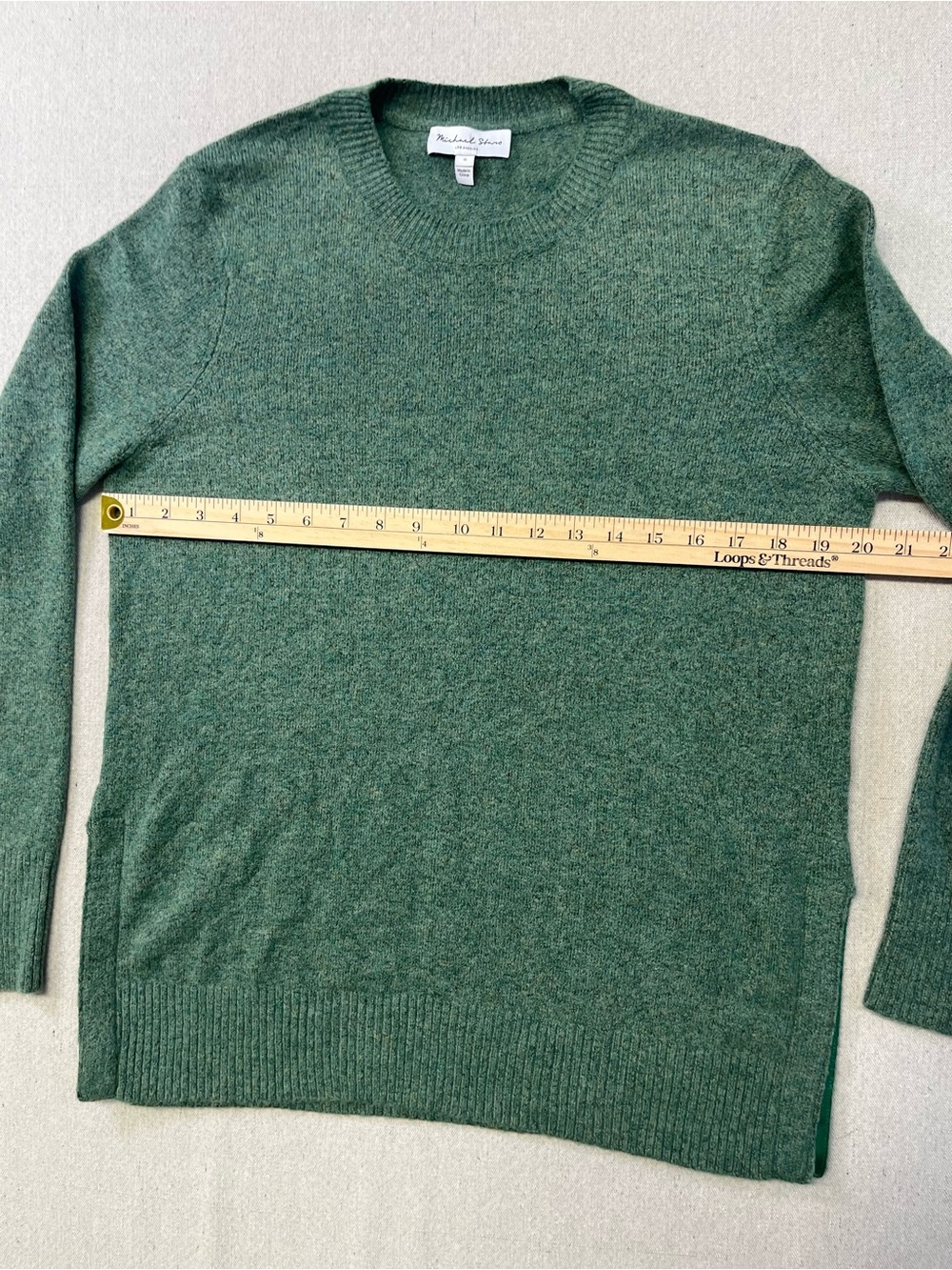 Michael Stars Green Knit Sweater Women’s Small Cozy Soft Pullover - Picture 8 of 12